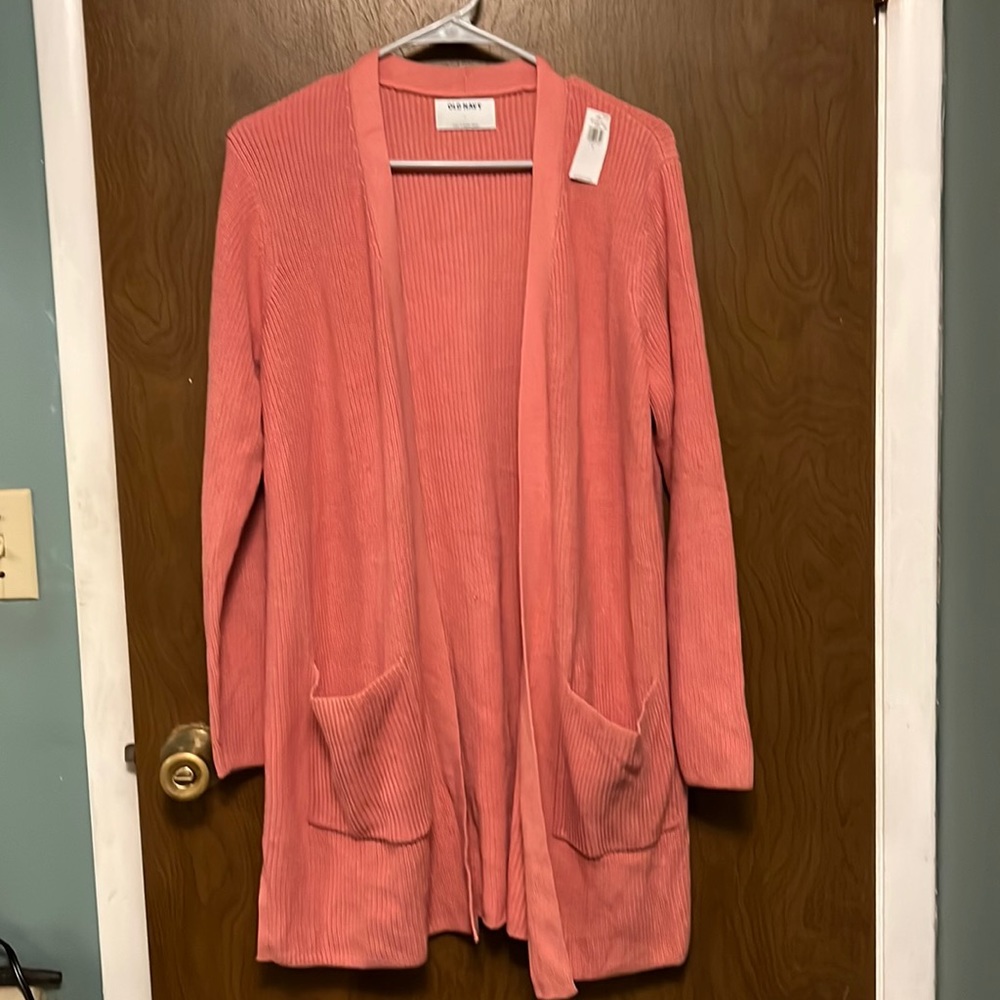 Old Navy Coral Cardigan Sweater